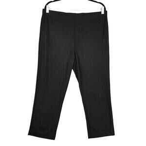 Chicos Fabulously Slimming Pants Womens 2.5 US 14 Black Pull On Stretch Comfort